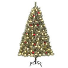 8720967812264 1 Kaprun 6ft Pre Lit Frosted Christmas Tree With Pinecones Baubles.jpg